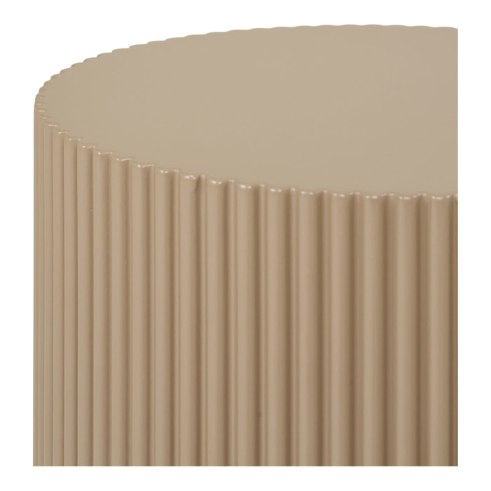 Farense - Tavolino d'appoggio in MDF sabbia scura ø30x50 cm