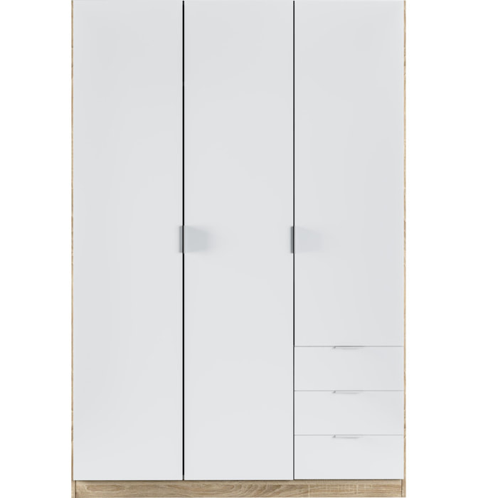 ARMARIO NICO 3P3c ROBLE/BLANCO