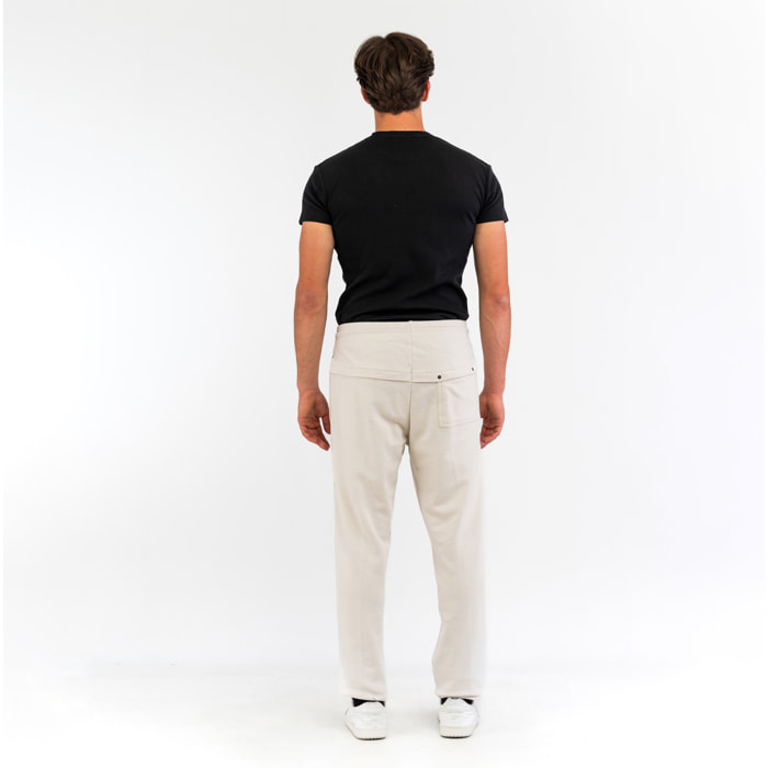 BIKKEMBERGS pantalone uomo white sand