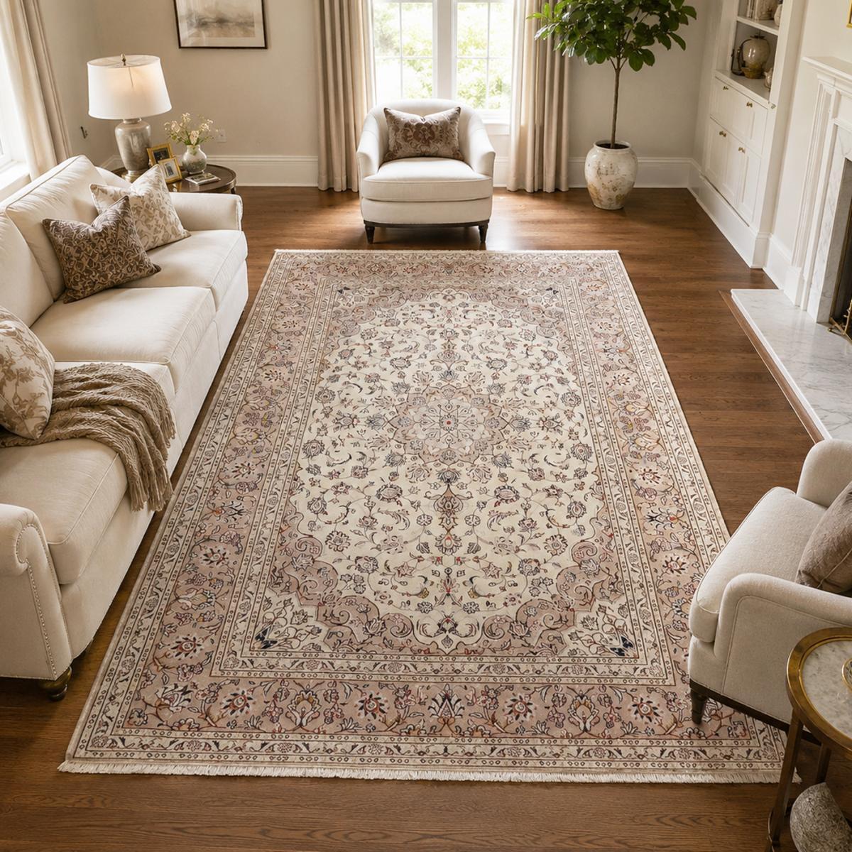 Tapis d'orient au motif oriental noué à la main, ASORAP
