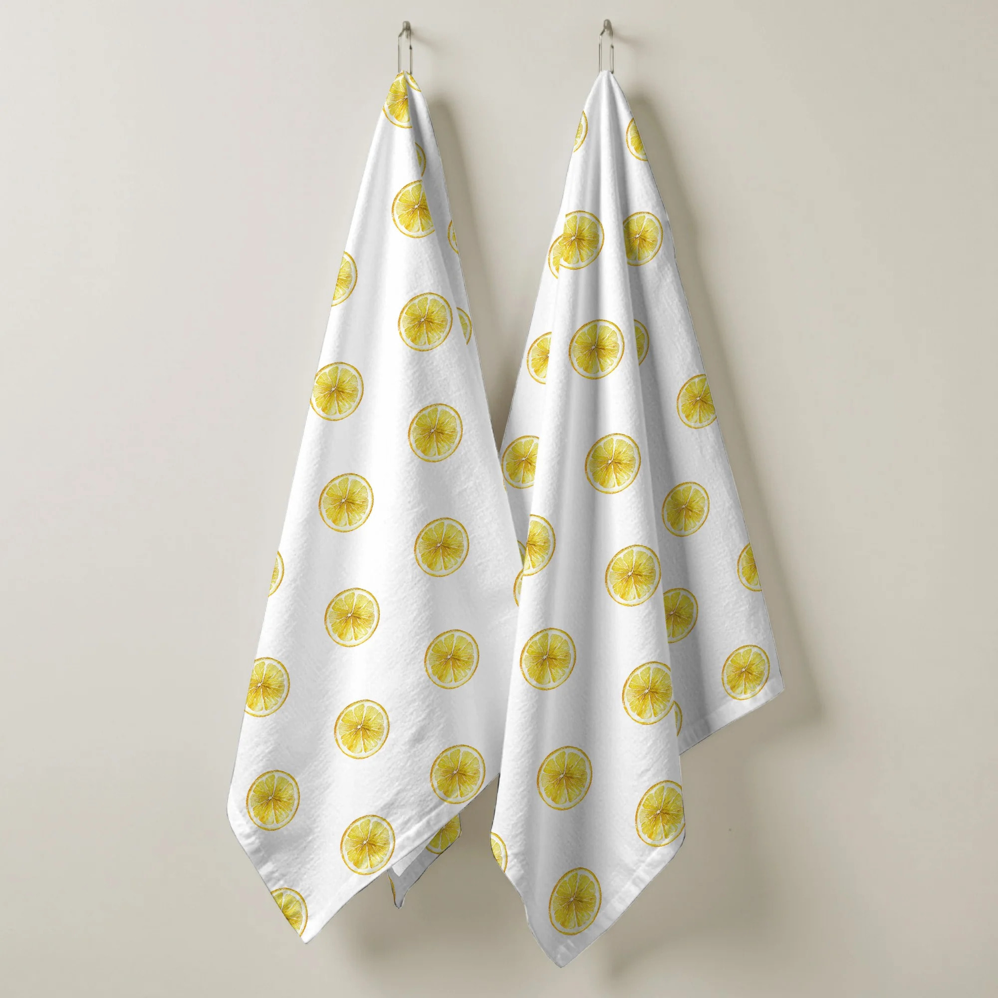 Lot de 2 torchons de cuisine 100% coton Mateo