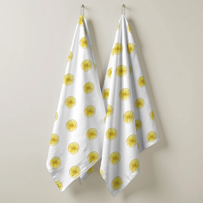 Lot de 2 torchons de cuisine 100% coton Mateo