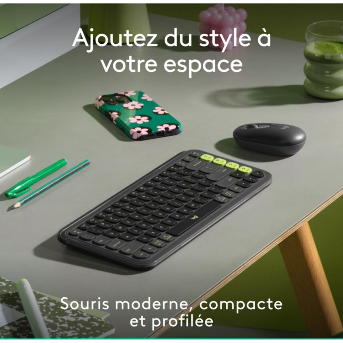 Souris sans fil LOGITECH POP Mouse Graphite