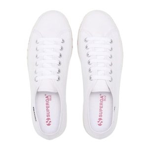 Scarpe da donna Superga Bianco 3790 Platform Bouganvillea Lettering Leggera