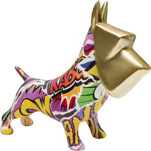 Déco chien doré graffiti Kare Design