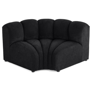 Debbie - module d'angle réversible en tissu texturé - Noir
