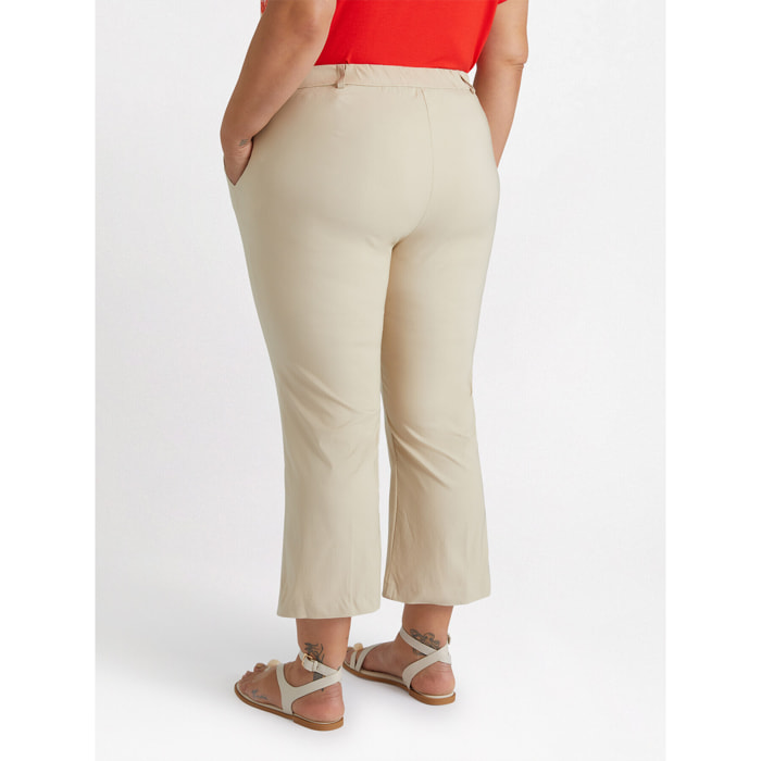 Fiorella Rubino - Pantalones cropped - Beige