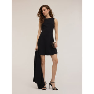 Motivi - Vestido corto de punto milano - Negro