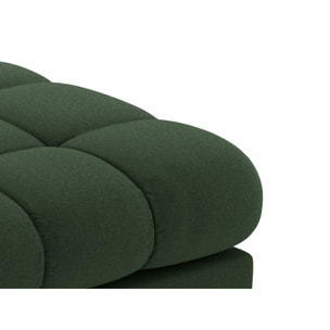 Méridienne gauche "Bali" en tissu structurel vert foncé