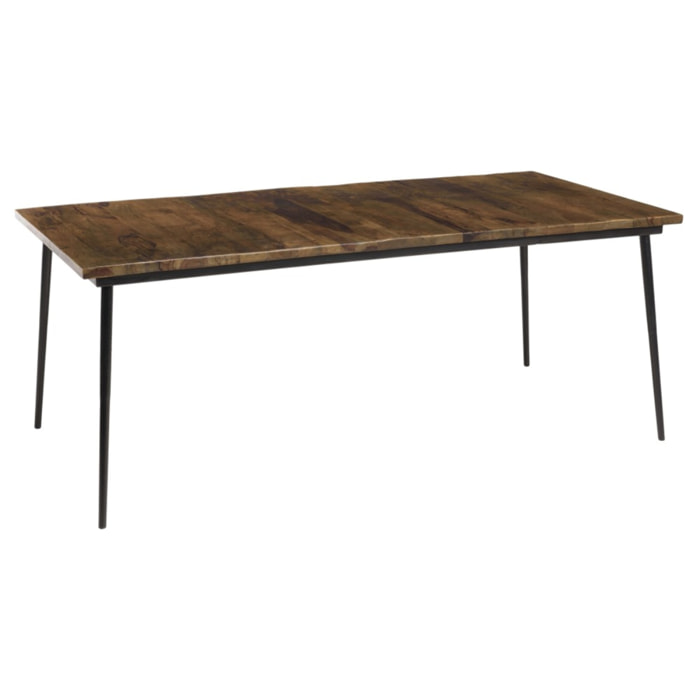 KIARA - Table à manger rectangulaire 200x100cm bois recyclé
