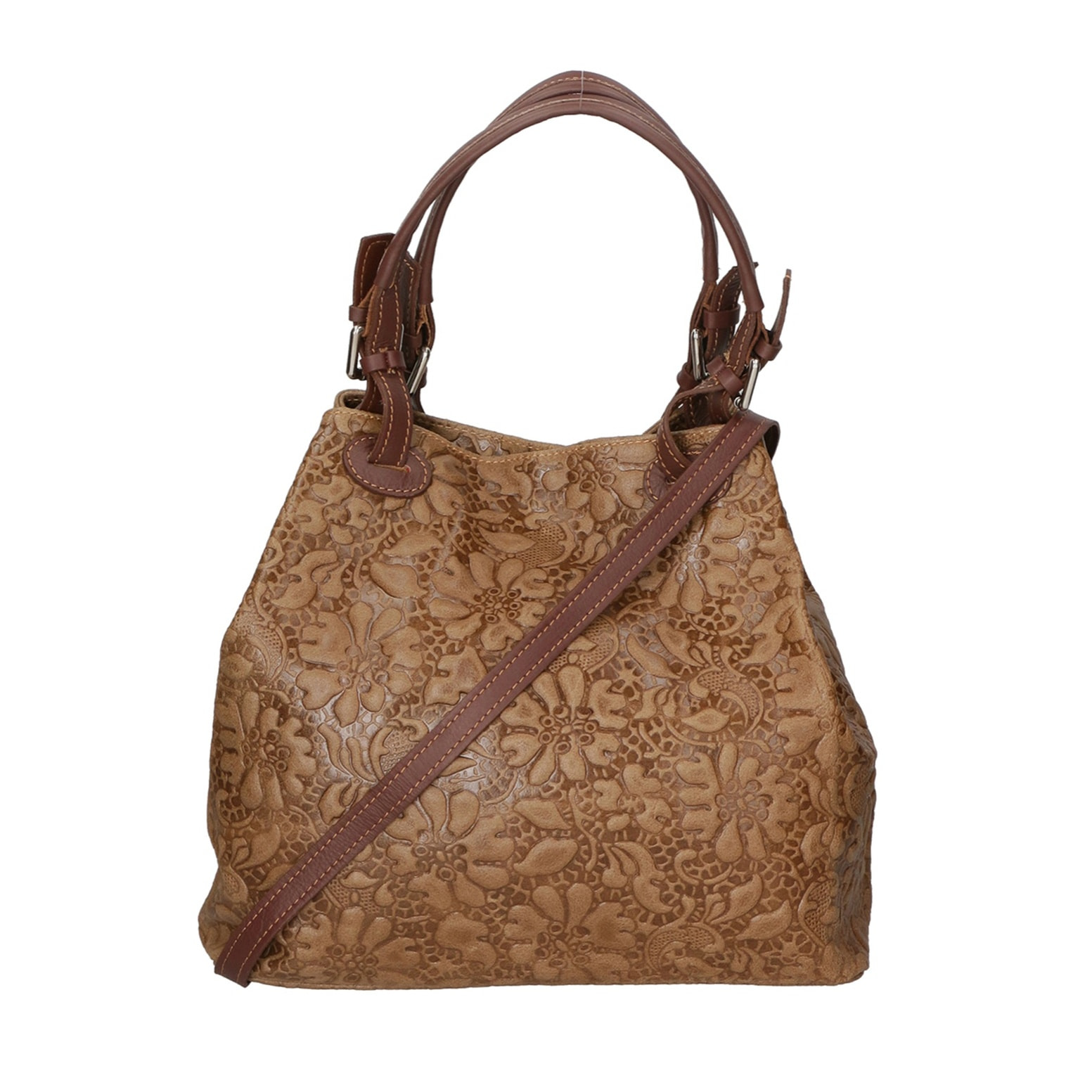 Borsa a mano da donna - Modello Elenia - Vera pelle - 33.0 x 29.0 x 16.0 cm