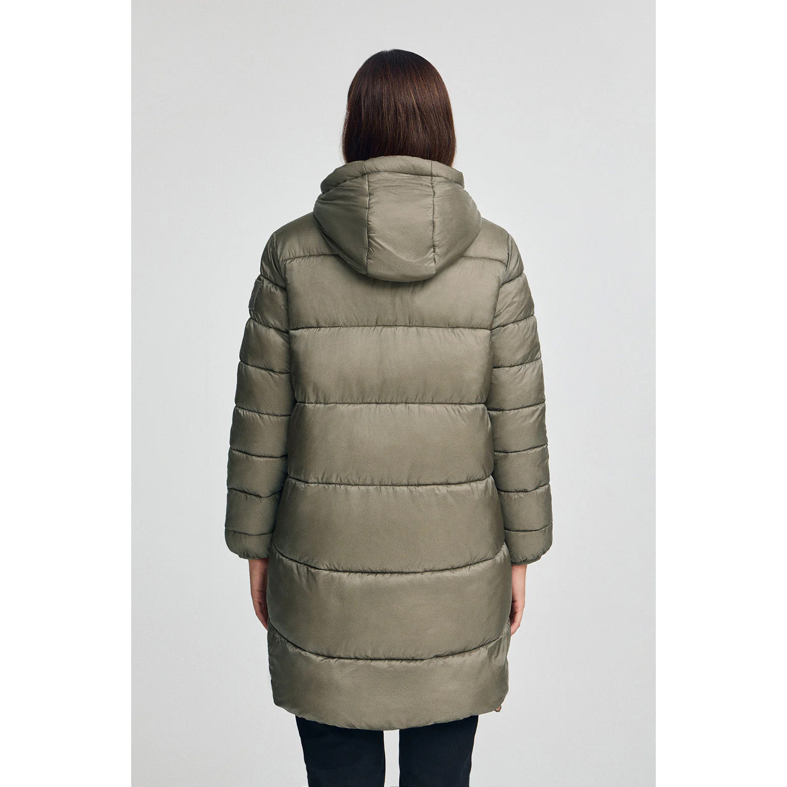 Giaccone Ingrid Coat verde militare con logo Polo Club