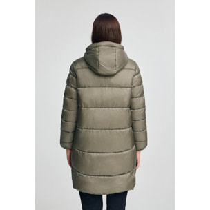Giaccone Ingrid Coat verde militare con logo Polo Club