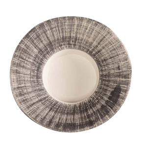 Centro De Mesa Ceramica Marron 35x35x10 Cm