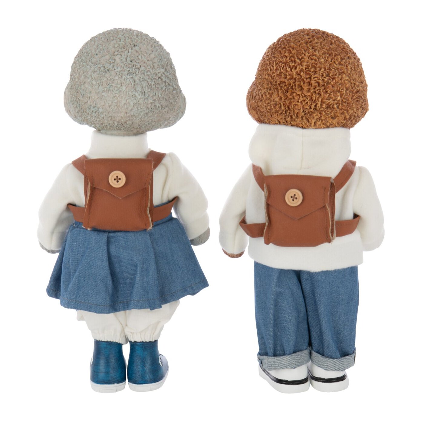 J-Line figurine Caniche Manteau + Sac - polyrésine - mix - large - 2 pièces