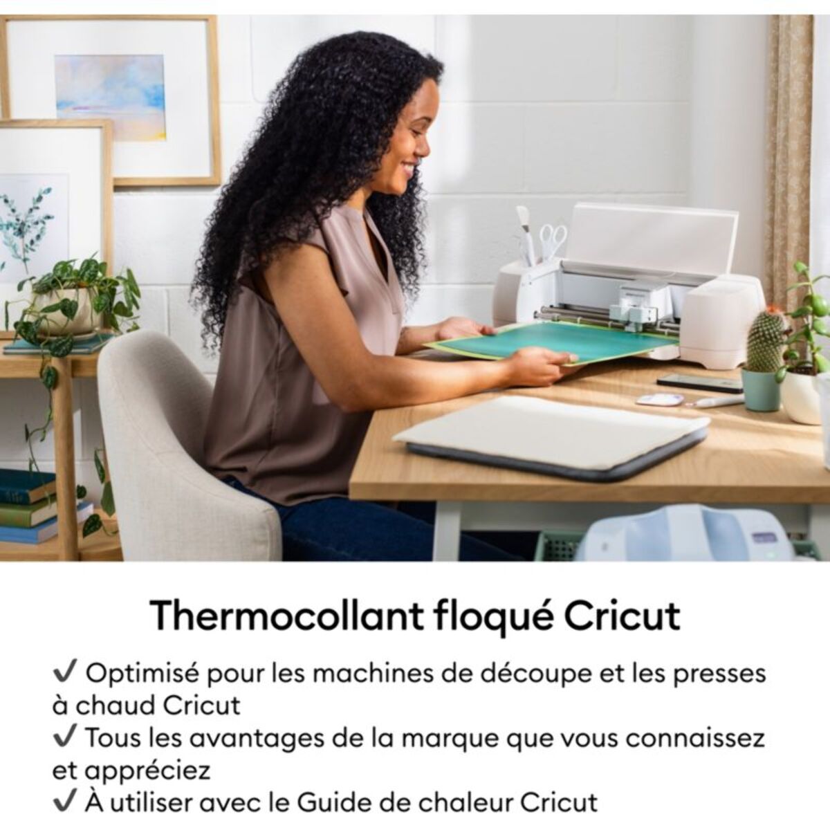 Accessoire CRICUT Flocked Iron On Black