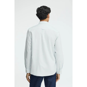 Camisa oxford azul claro de corte regular y logo Rigby Go