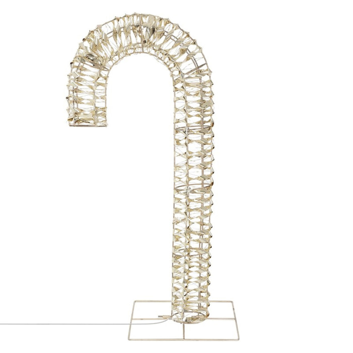 bastón de caramelo luminoso con 400 micro led 34x10x75cm