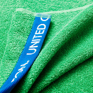 Toalla de playa velour verde benetton