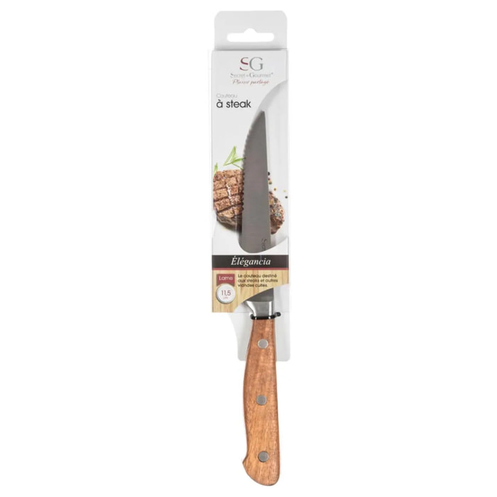 Couteau à steak acier "Elegancia" lame 13,7cm