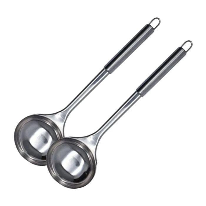 Ensemble de 2 Louches Fackelmann en inox de 32 cm Elemental