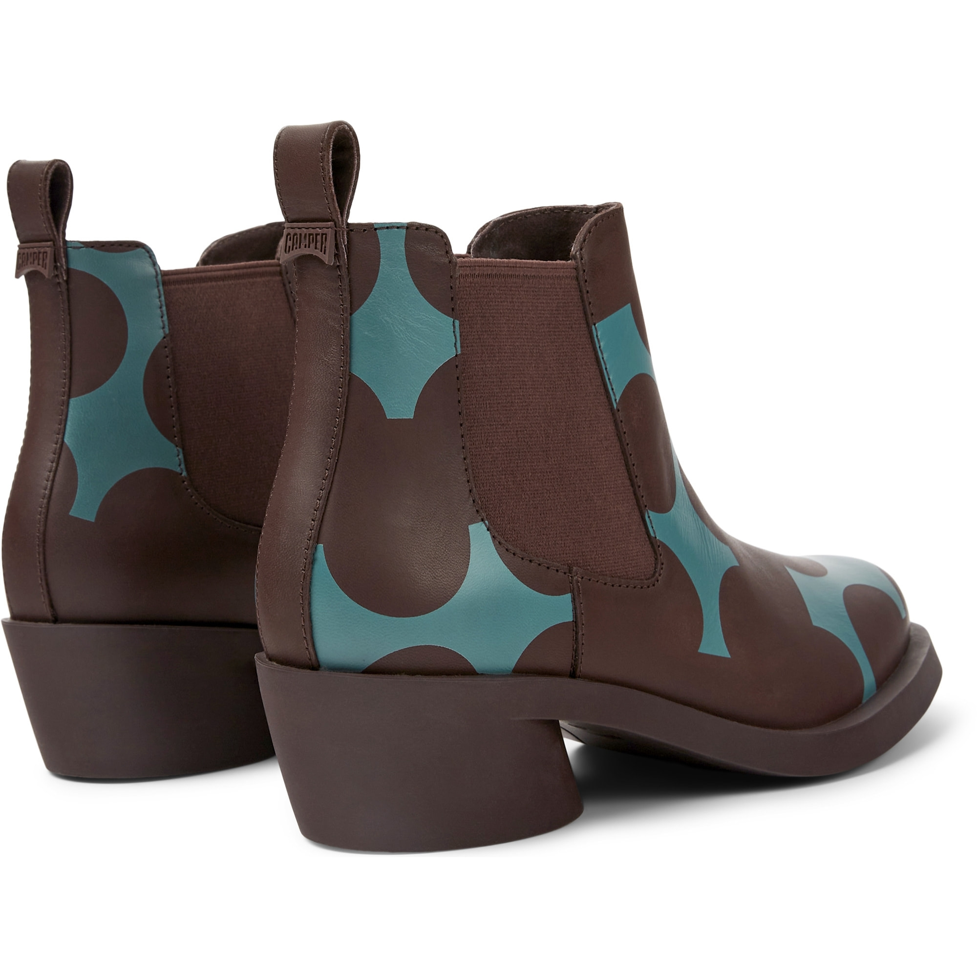 Botines - CAMPER Bonnie Twins - Multicolor - Cuero liso