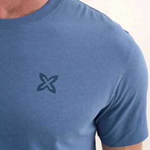 Camiseta de Algodón Orgánico con Logotipo Degradado Azul LIFESTYLE T-SHIRT JOE BLUE