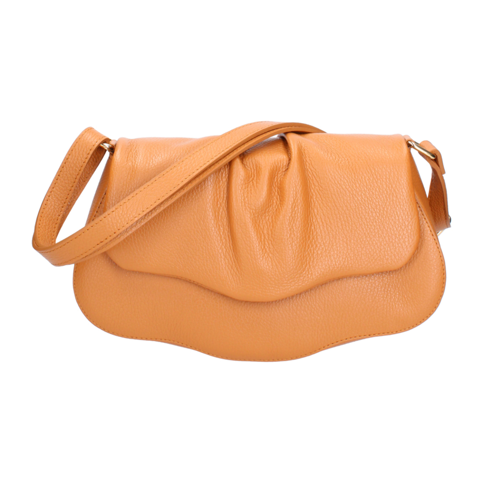 Borsa a spalla da donna In Vera pelle Made in Italy 30,5x19,5x9 cm