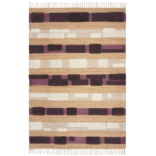 Tapis jute et laine MEDINA BLOCKS