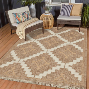 Tapis extérieur tissé kilim rectangle TEBI