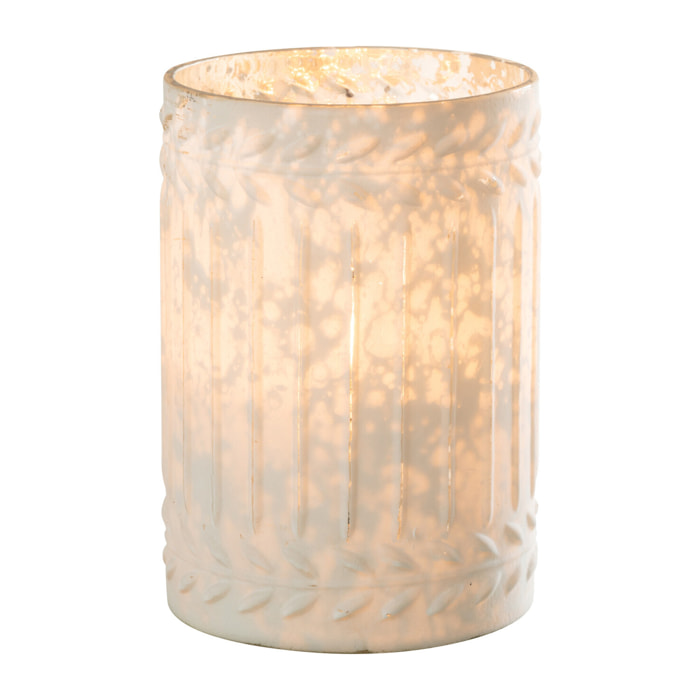 J-Line bougeoir Ezy - verre - blanc - large