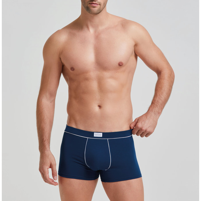 Boxer cotone con dettagli a contrasto