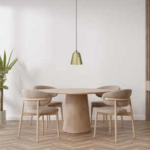 LEDS C4 Napa Small - Lámpara Colgante de Techo E27 Acero Dorado Mate