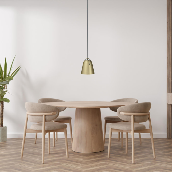 LEDS C4 Napa Small - Lámpara Colgante de Techo E27 Acero Dorado Mate