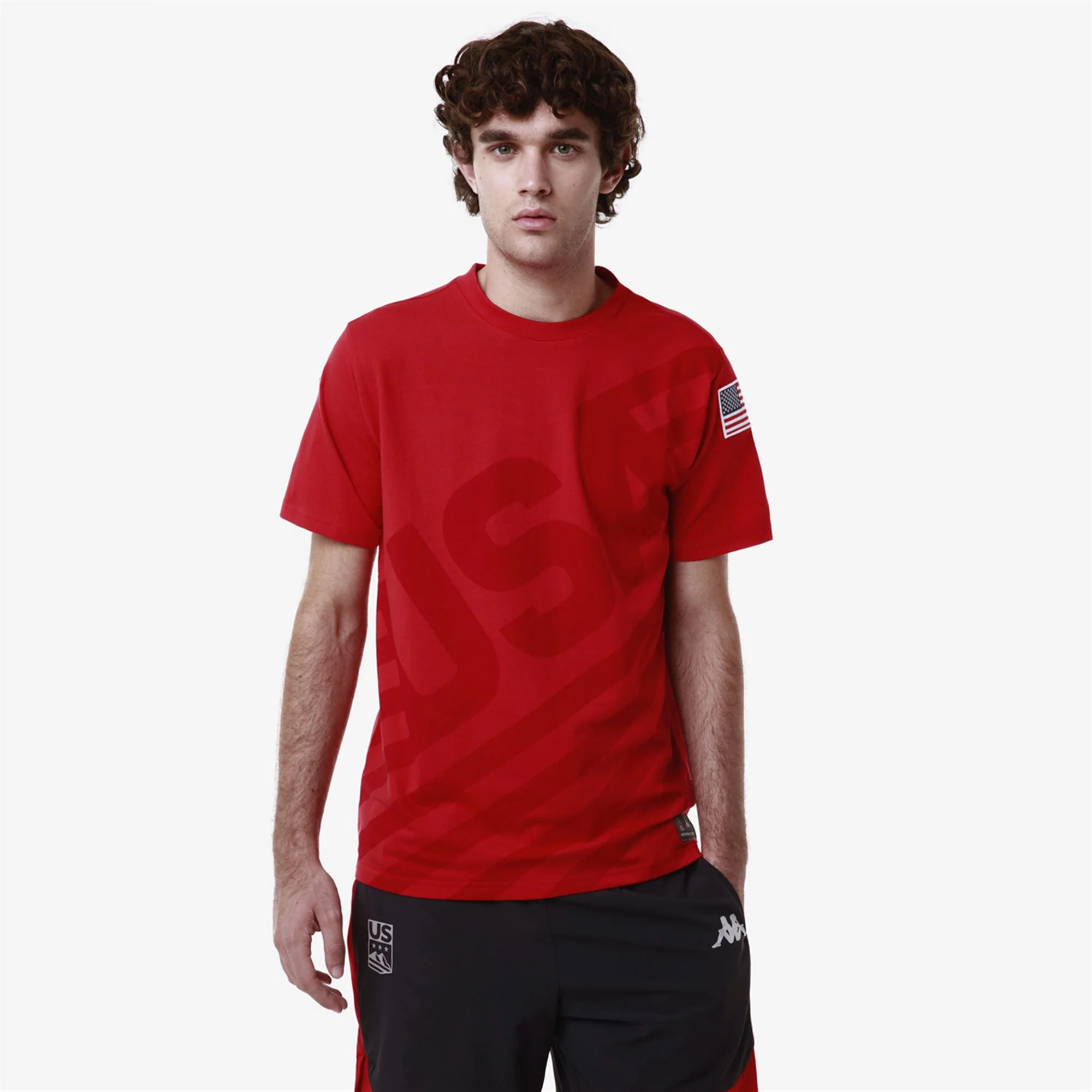 Kappa - T-Shirts & Top Uomo Donna Rosso - Ayba2 Usa Us