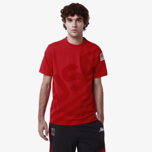 Kappa - T-Shirts & Top Uomo Donna Rosso - Ayba2 Usa Us