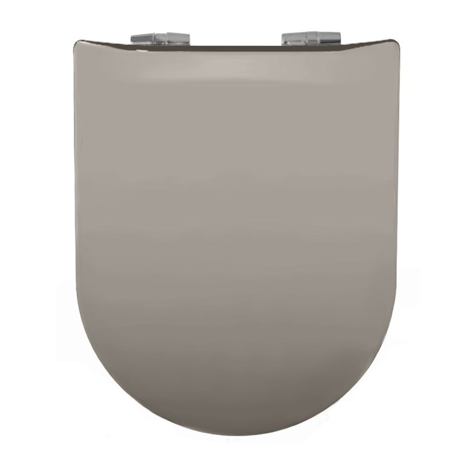 Abattant wood slim déclipsable uni - Gris Galet