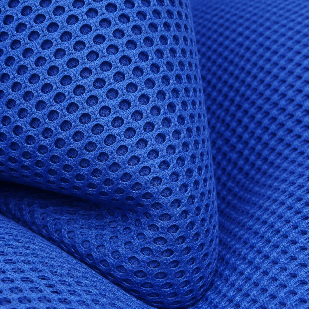 Lit coffre Bubble avec tête de lit en tissu 3D bleu nuit