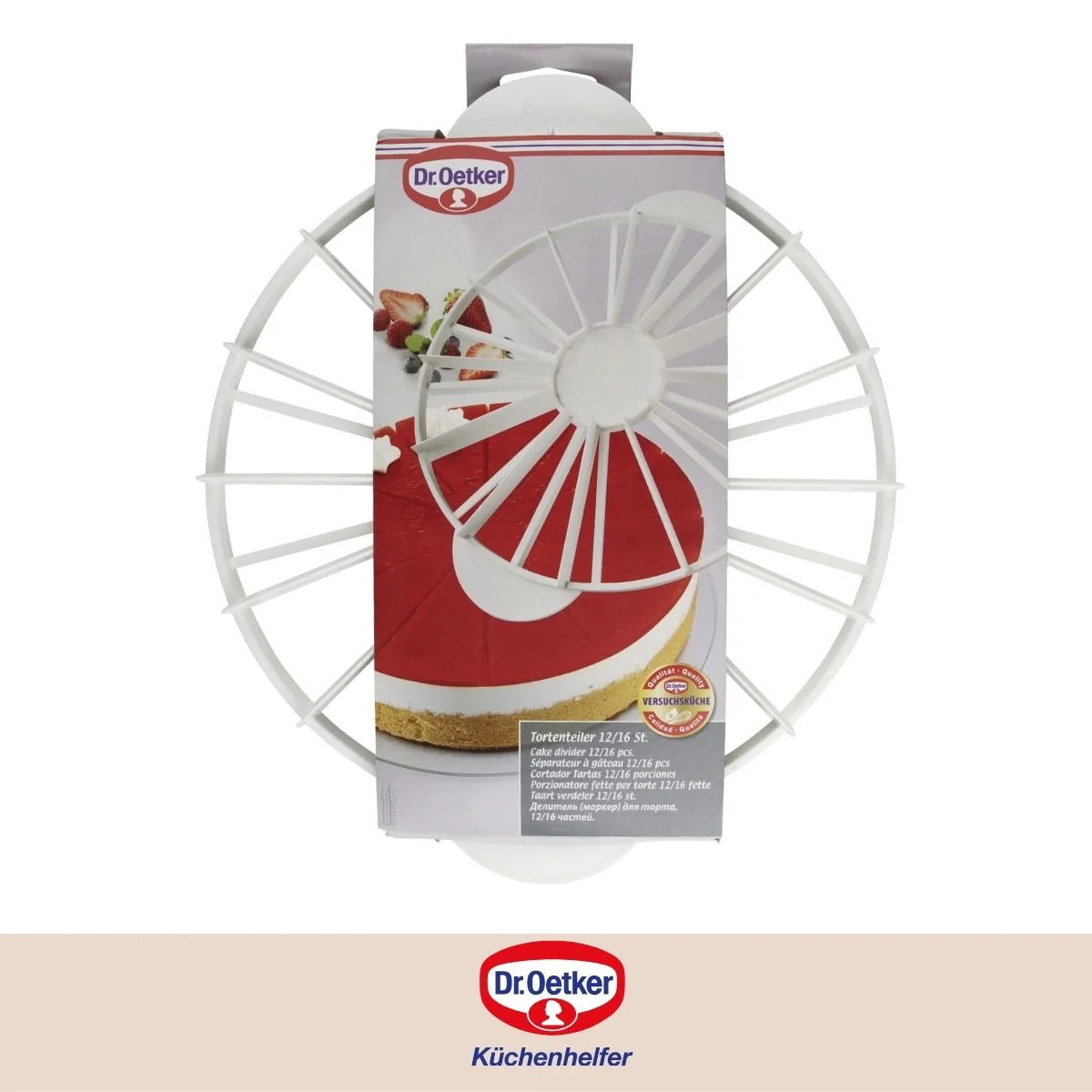 Diviseur de gâteaux 12/16 parts Dr.Oetker Baker Edition