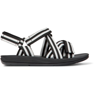 Sandalias - CAMPER Match - Negro - Textil técnico (poliéster reciclado)