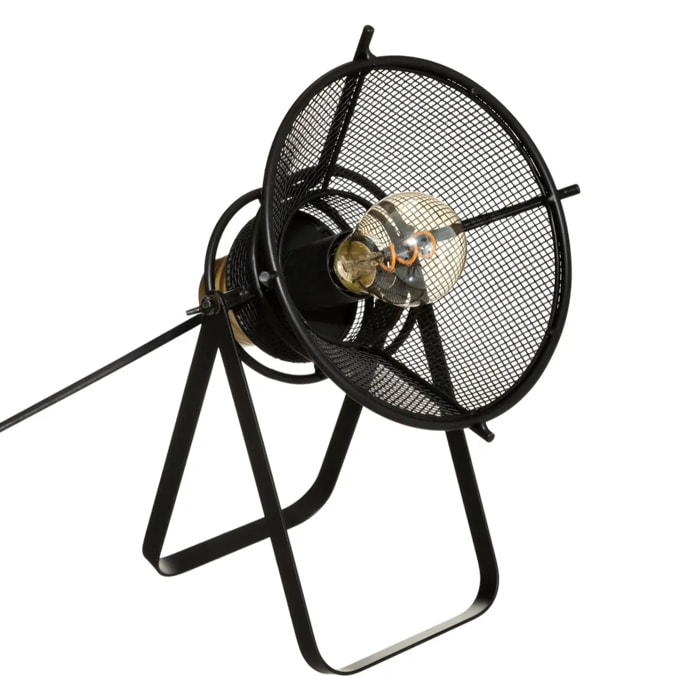 Lampe "Rodo" métal noir H31cm