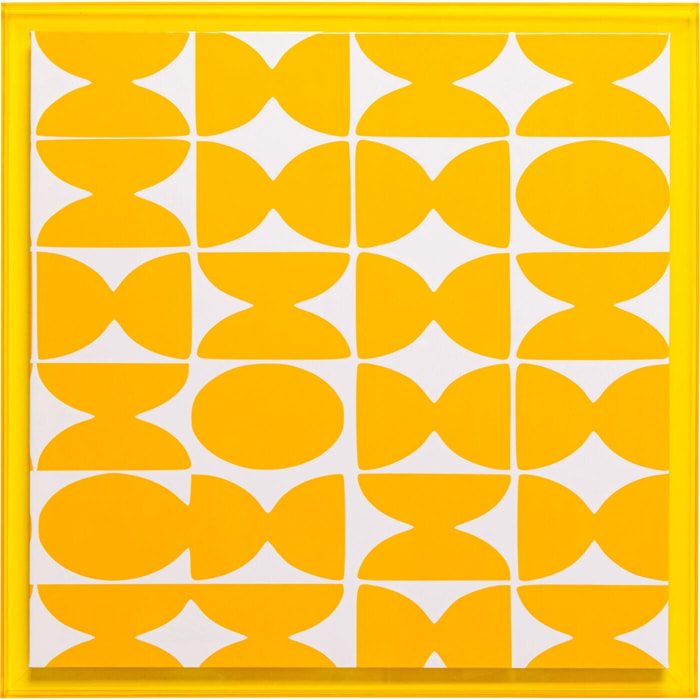 Tableau Perline jaune 80x80cm Kare Design