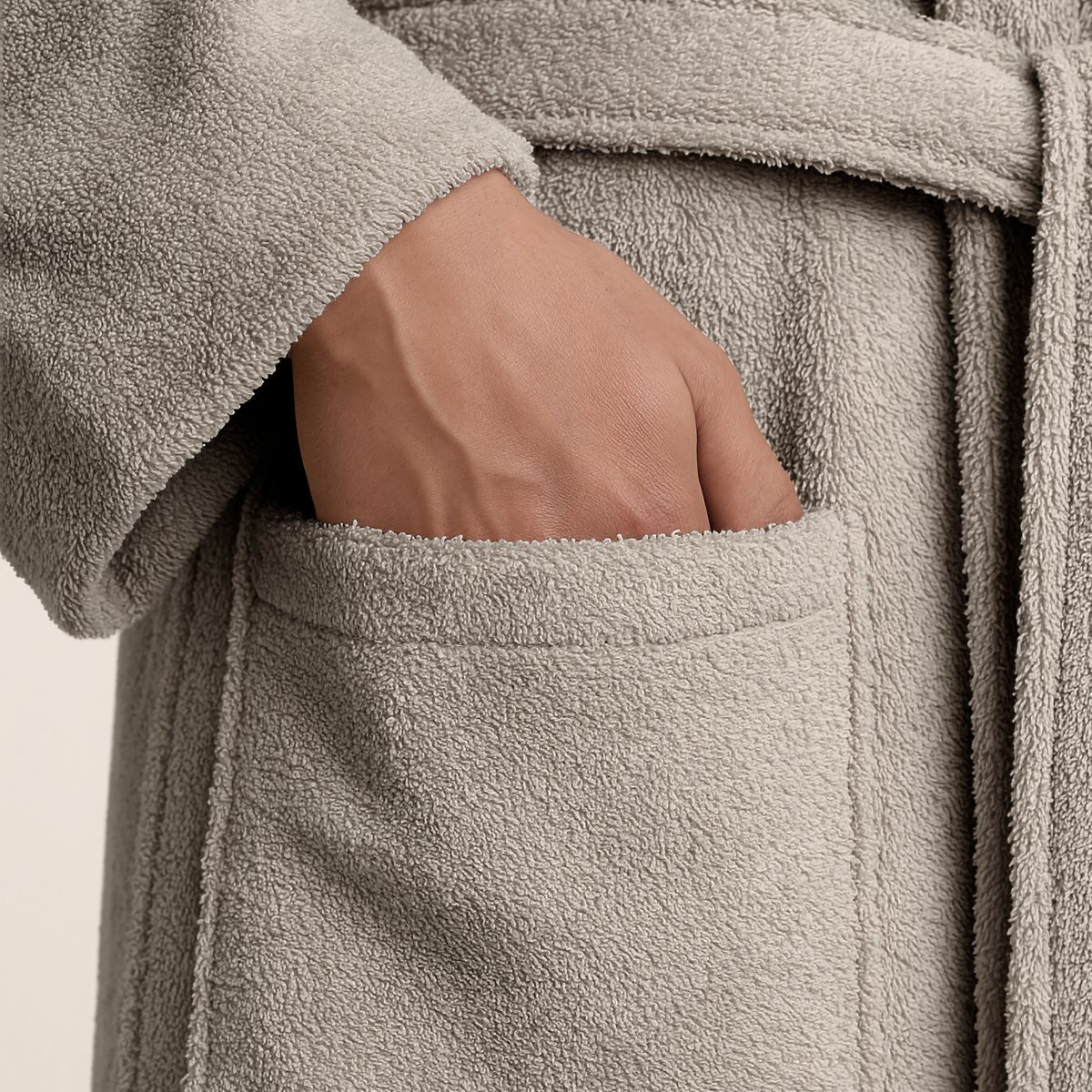 Albornoz - 100% algodón rizo peinado - 420 g/m2