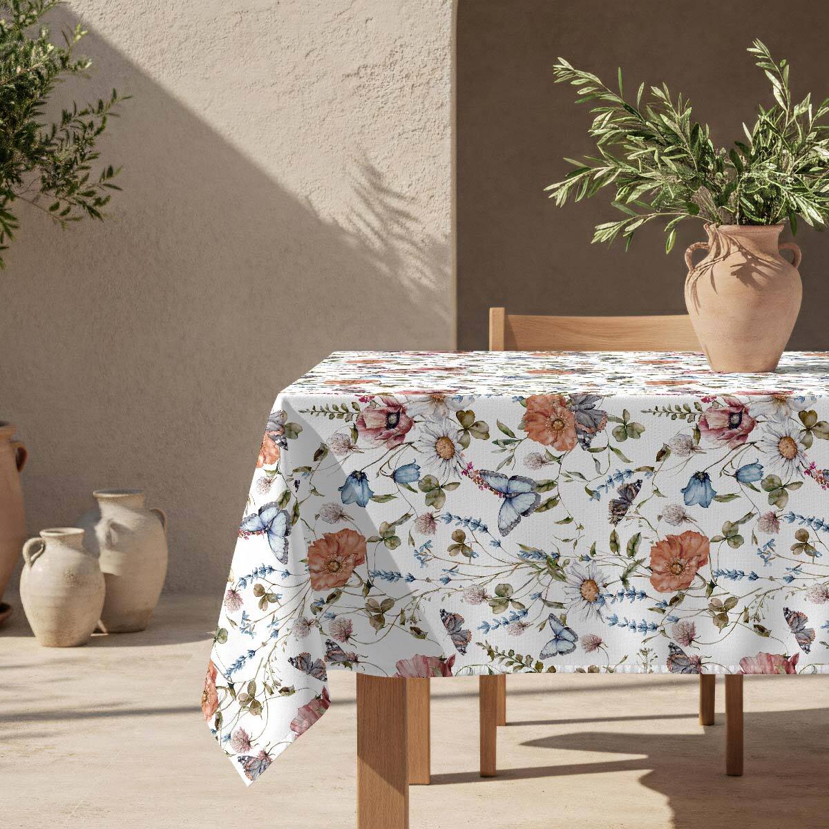 Nappe anti-taches Eugenie - 100% coton -