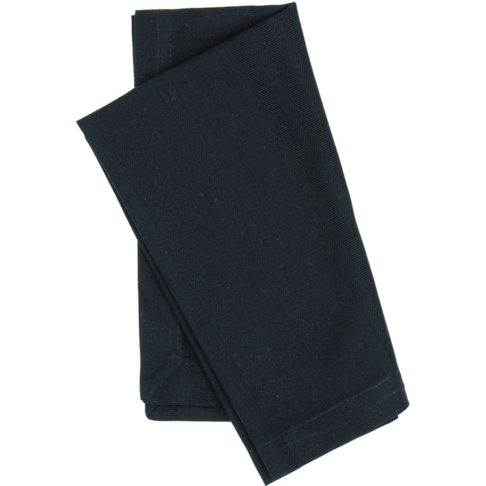 Lot de 6 serviettes de table ARLEQUIN Noir