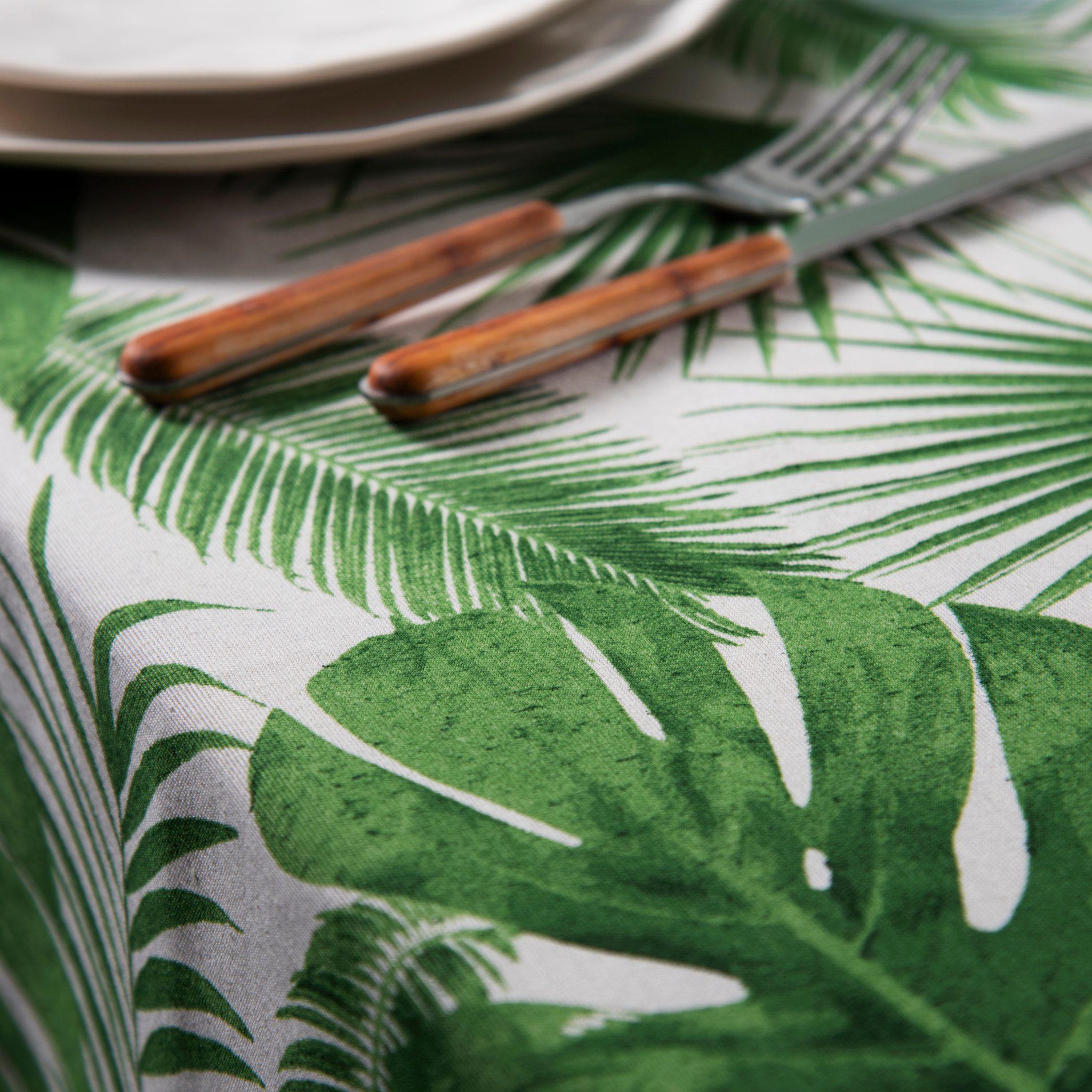 Tovaglia 140x240 Excelsa – Foliage, Cotone Multicolore