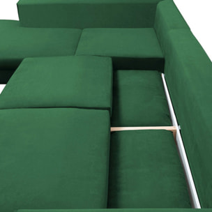 Canapé Velours Angle Gauche Fiesole 3 Places