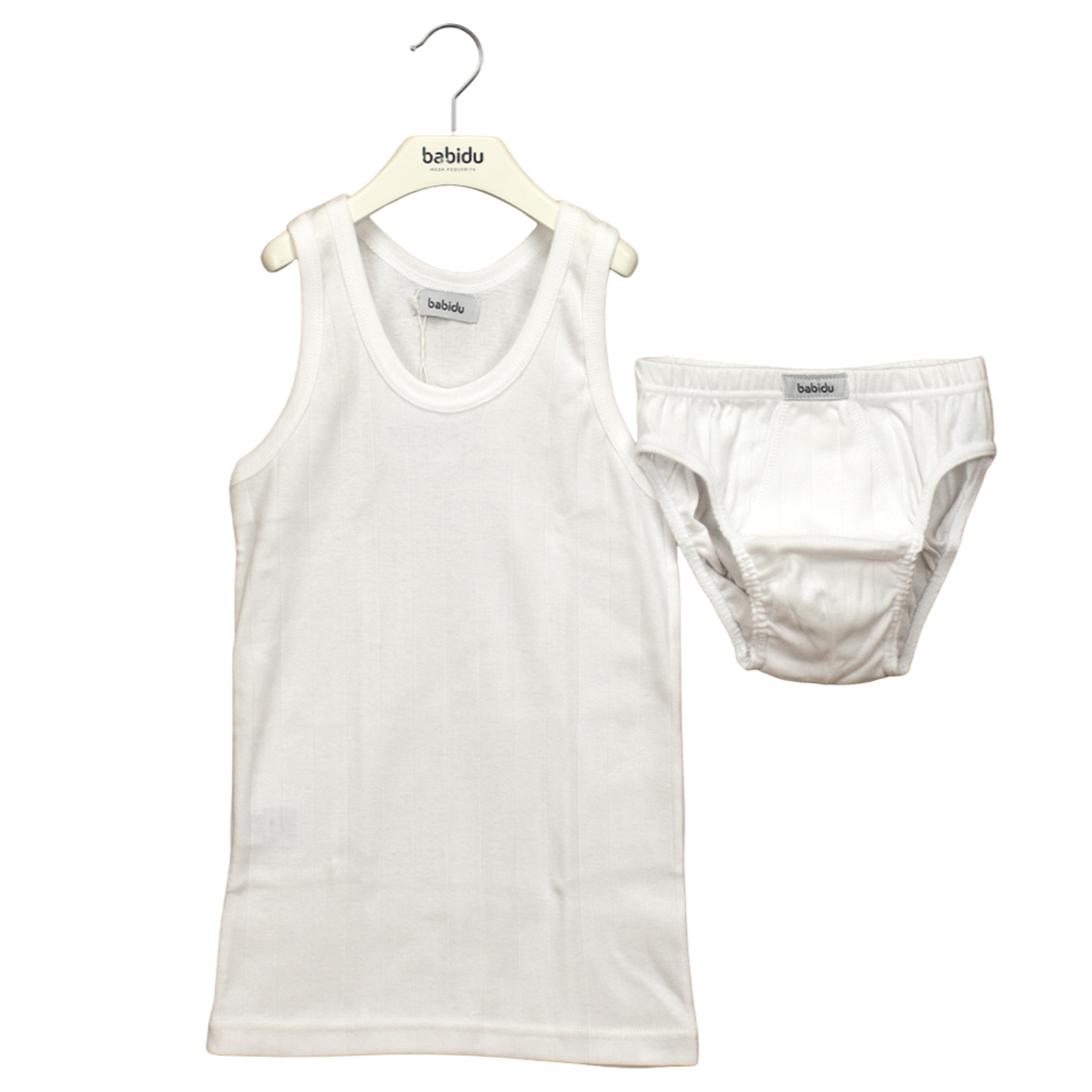 Conj. Comunion Niño Tirante Sport/Slip Desagujado Blanco Talla 10