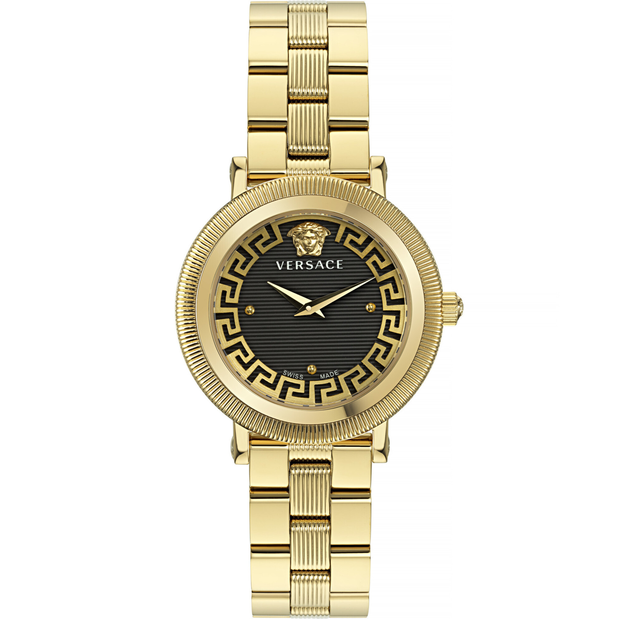 Versace Reloj Analógico De Cuarzo. Greca Flourish