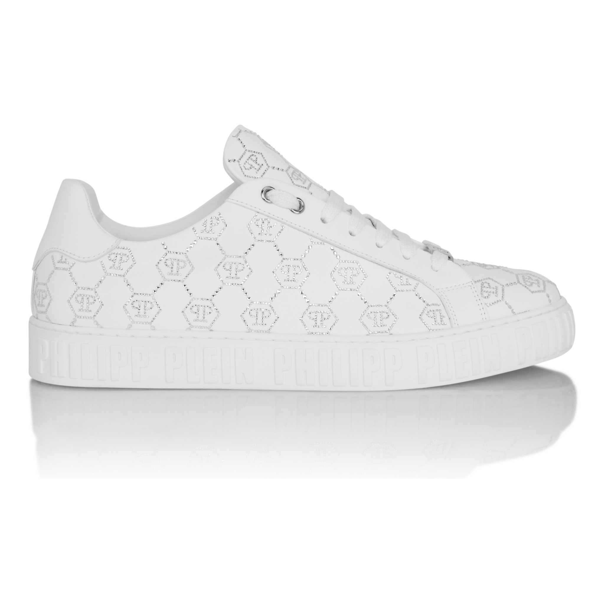 PHILIPP PLEIN Low-Top Sneakers Carson Monogram Strass